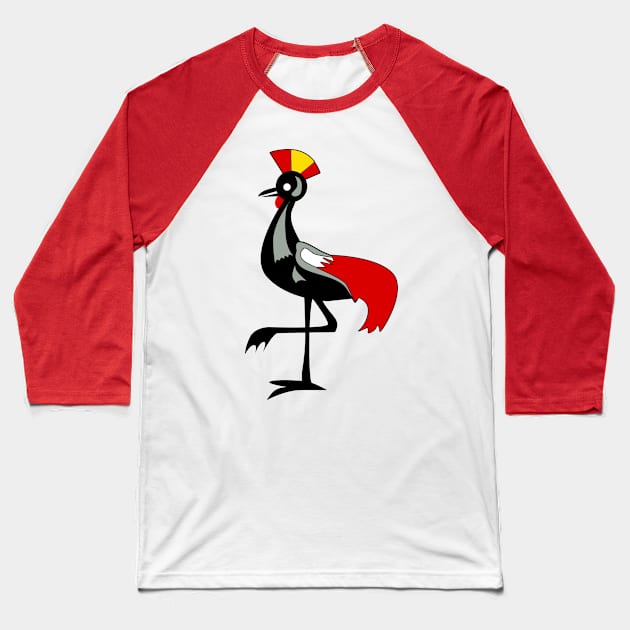 Uganda Baseball T-Shirt by Wickedcartoons